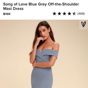 Lulu’s Off The Shoulder Maxi Dress